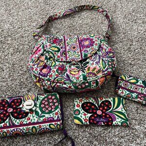 Vera Bradley Viva La Vera (Retired) purse, checkbook holder, coin purse, wallet